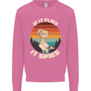 If Flies it Spies Conspiracy Theory Birds Funny Mens Sweatshirt Jumper Azalea