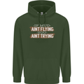 If Mud Aint Flying Motocross Biker 4X4 Childrens Kids Hoodie Forest Green