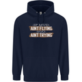 If Mud Aint Flying Motocross Biker 4X4 Childrens Kids Hoodie Navy Blue