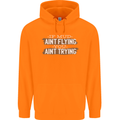 If Mud Aint Flying Motocross Biker 4X4 Childrens Kids Hoodie Orange