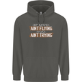 If Mud Aint Flying Motocross Biker 4X4 Childrens Kids Hoodie Storm Grey