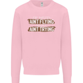 If Mud Aint Flying Motocross Biker 4X4 Kids Sweatshirt Jumper Light Pink