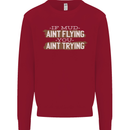 If Mud Aint Flying Motocross Biker 4X4 Kids Sweatshirt Jumper Red