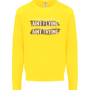 If Mud Aint Flying Motocross Biker 4X4 Kids Sweatshirt Jumper Yellow