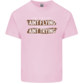 If Mud Aint Flying Motocross Biker 4X4 Kids T-Shirt Childrens Light Pink