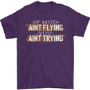 If Mud Aint Flying Motocross Biker 4X4 Mens T-Shirt 100% Cotton Purple