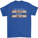 If Mud Aint Flying Motocross Biker 4X4 Mens T-Shirt 100% Cotton Royal Blue