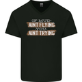 If Mud Aint Flying Motocross Biker 4X4 Mens V-Neck Cotton T-Shirt Black