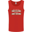 If Mud Aint Flying Motocross Biker 4X4 Mens Vest Tank Top Red