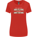 If Mud Aint Flying Motocross Biker 4X4 Womens Wider Cut T-Shirt Red