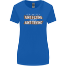 If Mud Aint Flying Motocross Biker 4X4 Womens Wider Cut T-Shirt Royal Blue