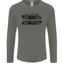 If Mud Aint Flying Motocross MotoX 4X4 Mens Long Sleeve T-Shirt Charcoal