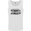 If Mud Aint Flying Motocross MotoX 4X4 Mens Vest Tank Top White