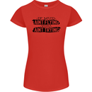 If Mud Aint Flying Motocross MotoX 4X4 Womens Petite Cut T-Shirt Red