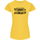 If Mud Aint Flying Motocross MotoX 4X4 Womens Petite Cut T-Shirt Yellow