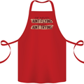 If Mud Aint Flying Motocross Scrambling 4X4 Cotton Apron 100% Organic Red