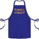 If Mud Aint Flying Motocross Scrambling 4X4 Cotton Apron 100% Organic Royal Blue