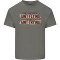 If Mud Aint Flying Motocross Scrambling 4X4 Kids T-Shirt Childrens Charcoal