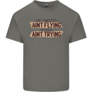 If Mud Aint Flying Motocross Scrambling 4X4 Kids T-Shirt Childrens Charcoal