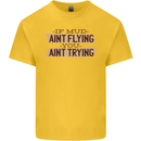 If Mud Aint Flying Motocross Scrambling 4X4 Kids T-Shirt Childrens Yellow