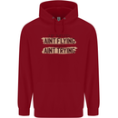 If Mud Aint Flying Motocross Scrambling 4X4 Mens 80% Cotton Hoodie Red