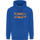 If Mud Aint Flying Motocross Scrambling 4X4 Mens 80% Cotton Hoodie Royal Blue