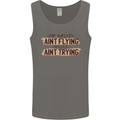 If Mud Aint Flying Motocross Scrambling 4X4 Mens Vest Tank Top Charcoal