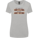 If Mud Aint Flying Motocross Scrambling 4X4 Womens Wider Cut T-Shirt Sports Grey