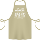 If Papa Cant Fix It Fathers Day Tradesman Cotton Apron 100% Organic Khaki
