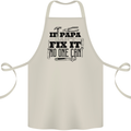 If Papa Cant Fix It Fathers Day Tradesman Cotton Apron 100% Organic Natural