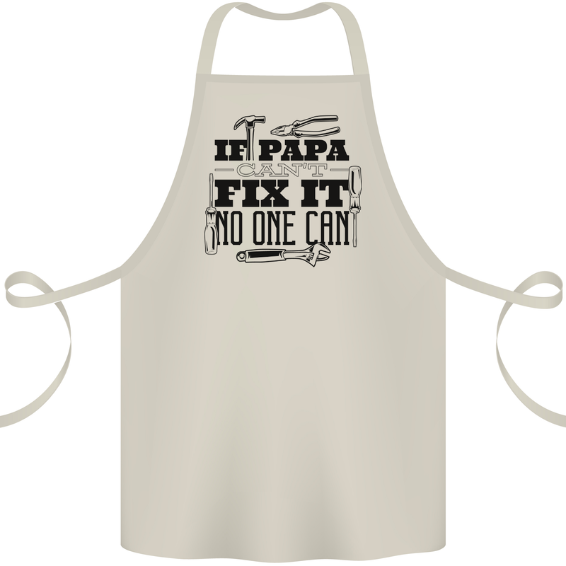 If Papa Cant Fix It Fathers Day Tradesman Cotton Apron 100% Organic Natural