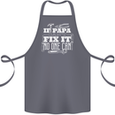 If Papa Cant Fix It Fathers Day Tradesman Cotton Apron 100% Organic Steel