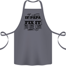 If Papa Cant Fix It Fathers Day Tradesman Cotton Apron 100% Organic Steel