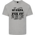 If Papa Cant Fix It Fathers Day Tradesman Mens Cotton T-Shirt Tee Top Sports Grey