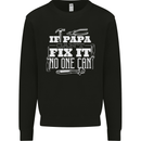 If Papa Cant Fix It Fathers Day Tradesman Mens Sweatshirt Jumper Black