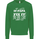 If Papa Cant Fix It Fathers Day Tradesman Mens Sweatshirt Jumper Irish Green
