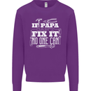 If Papa Cant Fix It Fathers Day Tradesman Mens Sweatshirt Jumper Purple