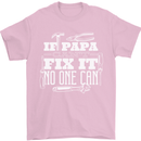 If Papa Cant Fix It Fathers Day Tradesman Mens T-Shirt Cotton Gildan Light Pink