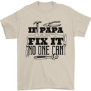 If Papa Cant Fix It Fathers Day Tradesman Mens T-Shirt Cotton Gildan Sand