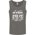 If Papa Cant Fix It Fathers Day Tradesman Mens Vest Tank Top Charcoal