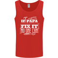 If Papa Cant Fix It Fathers Day Tradesman Mens Vest Tank Top Red