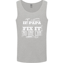 If Papa Cant Fix It Fathers Day Tradesman Mens Vest Tank Top Sports Grey