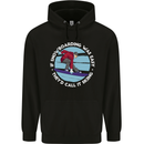 If Snowboarding Was Easy Call It Skiing Childrens Kids Hoodie Black