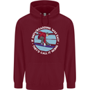 If Snowboarding Was Easy Call It Skiing Childrens Kids Hoodie Maroon