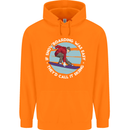 If Snowboarding Was Easy Call It Skiing Childrens Kids Hoodie Orange