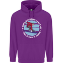 If Snowboarding Was Easy Call It Skiing Childrens Kids Hoodie Purple