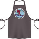 If Snowboarding Was Easy Call It Skiing Cotton Apron 100% Organic Dark Grey