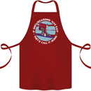 If Snowboarding Was Easy Call It Skiing Cotton Apron 100% Organic Maroon
