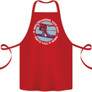 If Snowboarding Was Easy Call It Skiing Cotton Apron 100% Organic Red