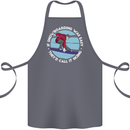 If Snowboarding Was Easy Call It Skiing Cotton Apron 100% Organic Steel
